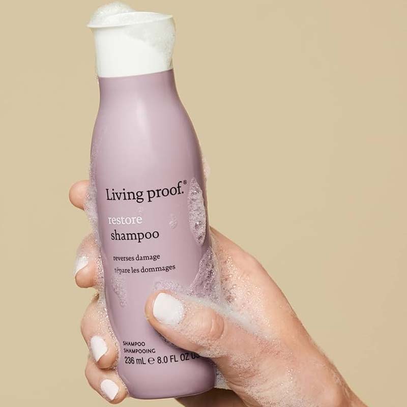 Living Proof Restore Shampoo | deeply fortifying | gently cleanse | reversing damage | look and feel healthier.