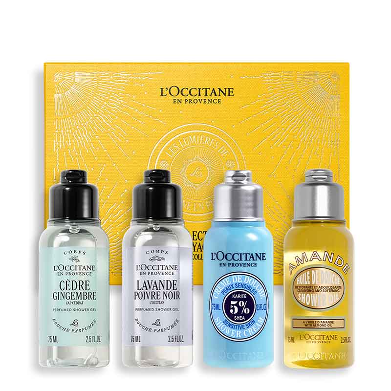 L'OCCITANE Aromatic Shower Gel Collection Gift Set With Four Shower Products In Various Scents