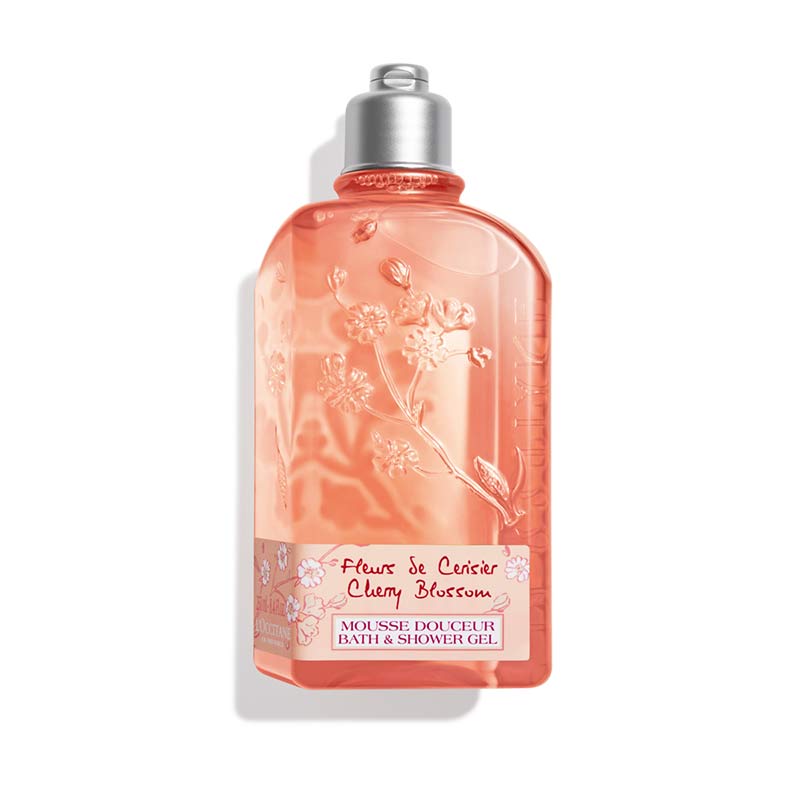 L'OCCITANE, L'OCCITANE Cherry Blossom Bath & Shower Gel, shower gel, luxury bath gel