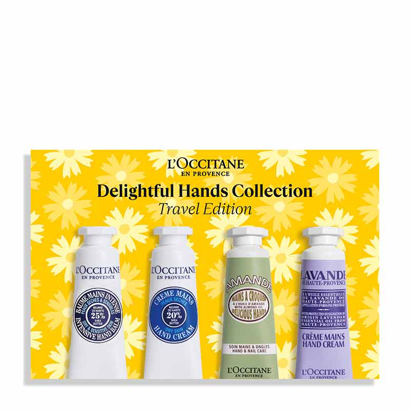 L'OCCITANE Delightful Hands Collection, L'Occitane hand cream, L'Occitane Almond, Shea Butter Intensive Hand Cream, Shea Butter Hand Cream, Almond Delicious Hand Cream and Lavender Hand Cream