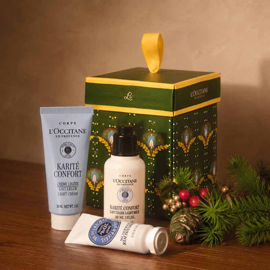 L'Occitane Shea Butter Christmas Ornament Image of Products Close up1