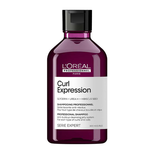 L'Oréal Professionnel Curl Expression Clarifying & Anti-Build Up Shampoo for Curls & Coils | cleansing jelly system | glycerin shampoo