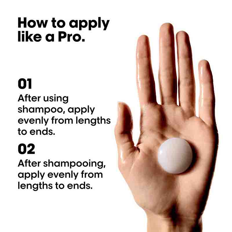 How to use the L'Oréal Professionnel Keratin Alpha Sleek Hair Mask