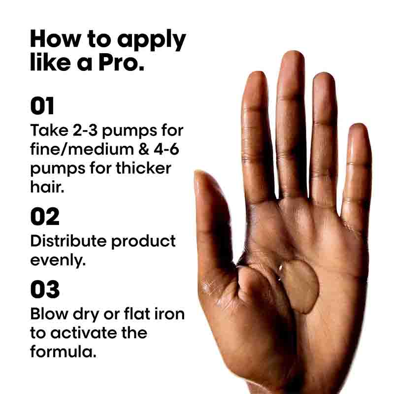 How to apply the L'Oréal Professionnel Keratin Alpha Sleek Hair Serum