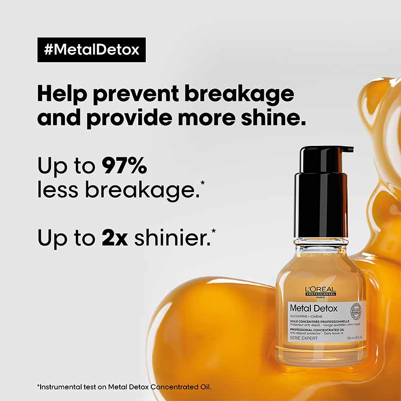 L'Oreal Professionnel Metal Detox Anti-Deposit Protector Concentrated Oil | remove copper from hair | prevent hair breakage increase shine