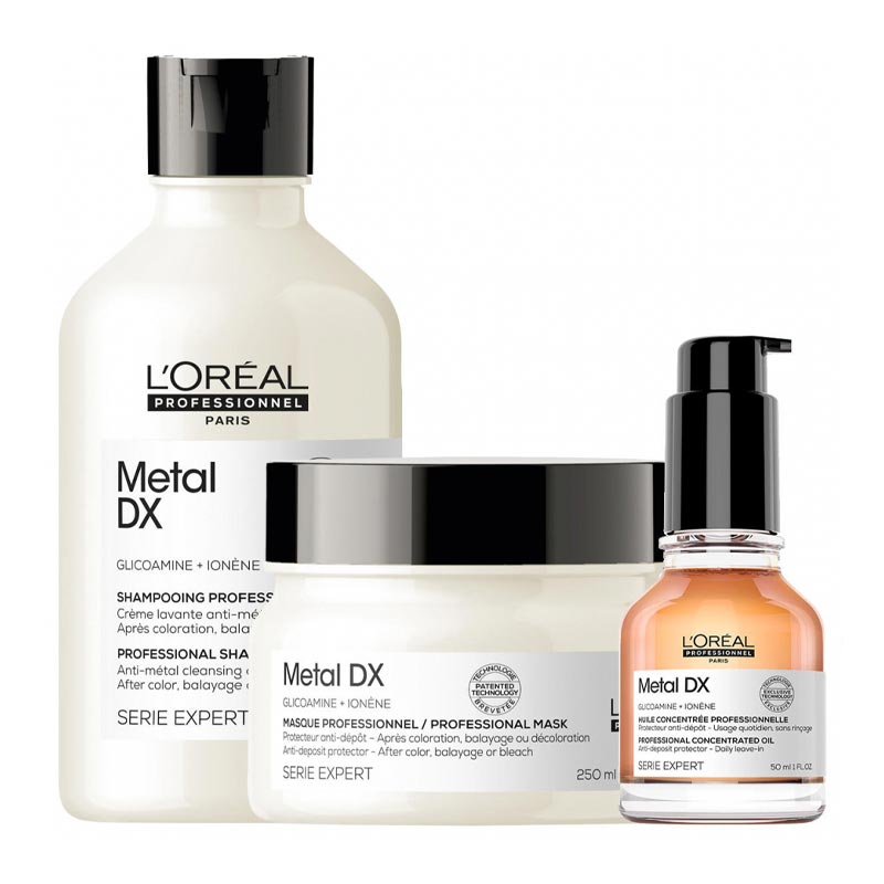 L’Oréal Professionnel Metal Detox Shampoo, Mask & Oil Trio