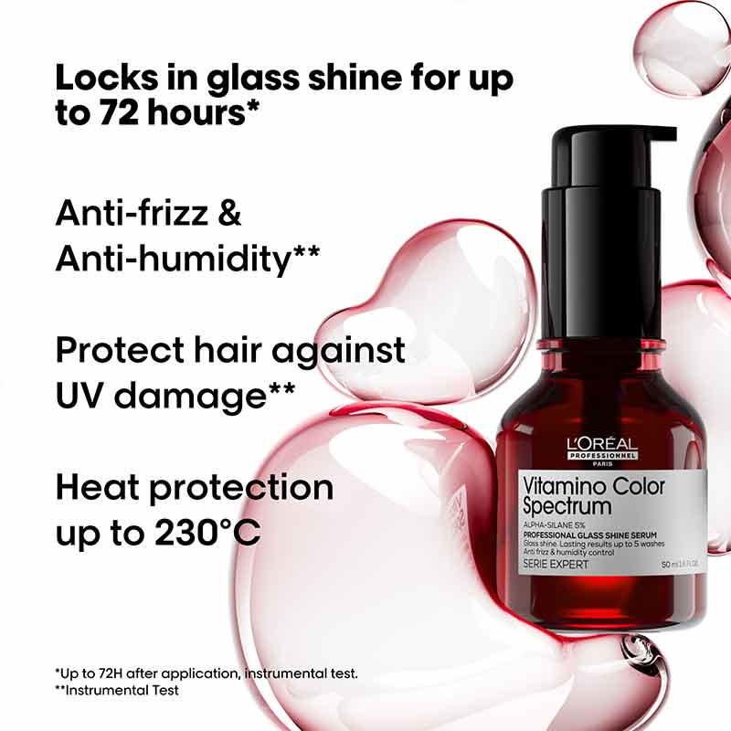 L'Oréal Professionnel, L'Oréal Professionnel Vitamino Color Spectrum Glass Shine Serum, heat protection serum