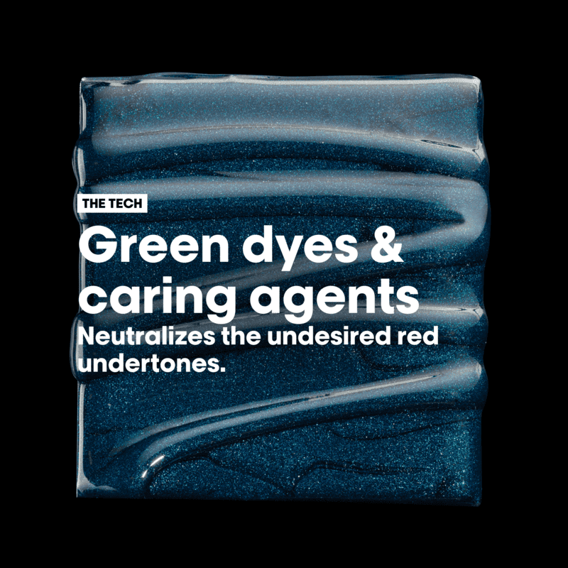 L'Oréal Professionnel, L'Oréal Professionnel Vitamino Color Spectrum Green Tinted Shampoo, Shampoo Dark Brown Coloured Hair, Neutralise Red Tones In Hair