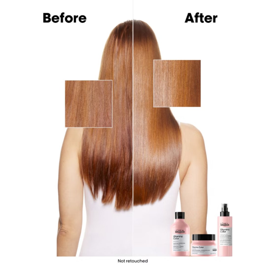 L'Oréal Professionnel Vitamino Colour Gift Set, before and after