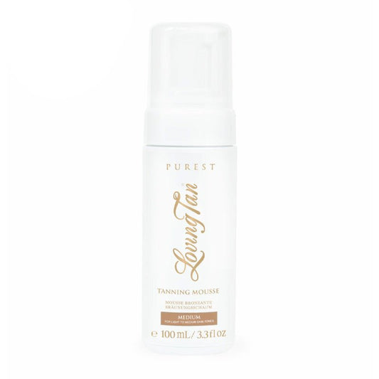 Loving Tan | Purest | Tanning Mousse | 97% | certified organic | naturally derived | natural | Cocoa | Papaya | Pomegranate | nourishing | rejuvenates | Quick-drying | Dermatologically tested