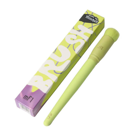 Made By Mitchell | Face Brush | MF1 | Cheek | Stippler brush | blush | small | dense | tap | blend | control | flawless | buildable