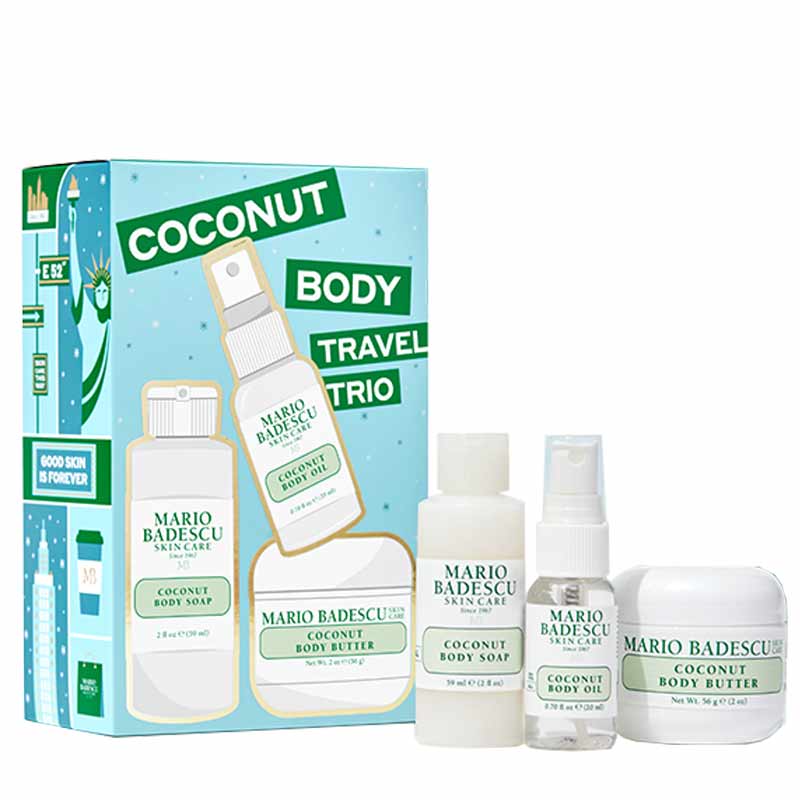 Mario Badescu Coconut Body Travel Trio Gift Set