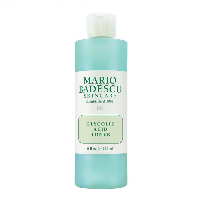Mario Badescu, Mario Badescu Glycolic Acid Toner, exfoliating toner, skin-brightening toner, glycolic acid skincare, toner for smooth skin, pore-refining toner, gentle facial exfoliator, Mario Badescu toner, toner for glowing skin, rejuvenating toner, even skin tone toner