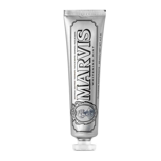 Marvis |  Whitening | Mint | Toothpaste | cleaning | whitening | lifts stains | freshens breath |  intense mint flavour | refreshing | strengthen | enamel | reduces tooth decay | oral health | Italian | whiter smile