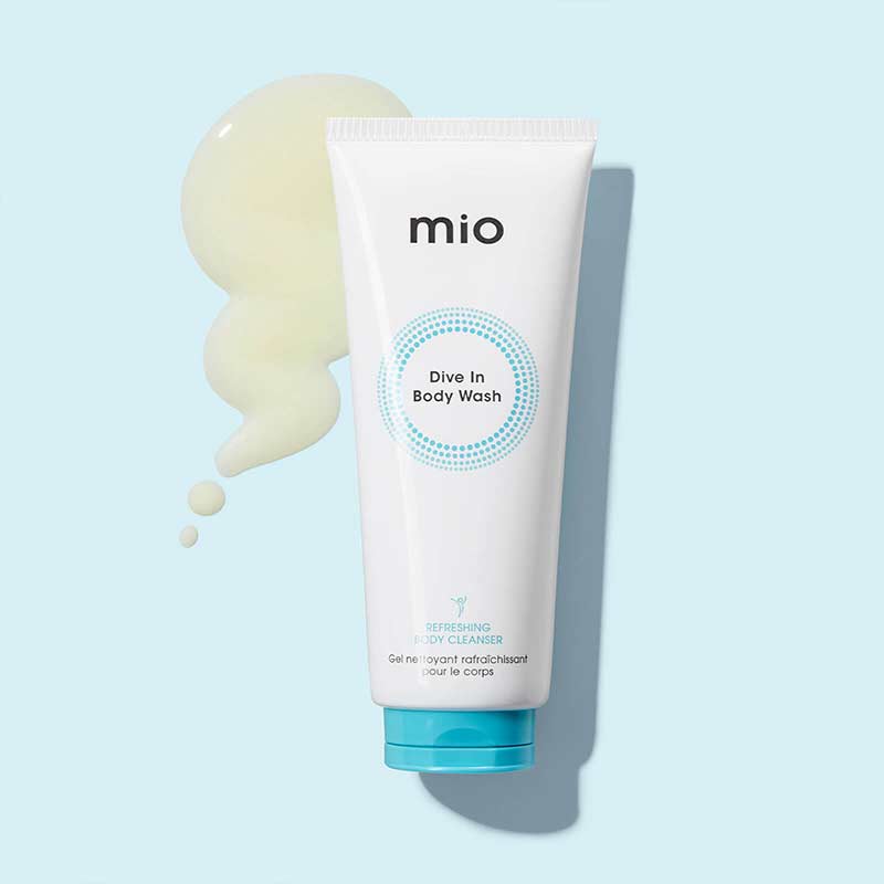 Mio Dive In Body Wash | hydrating body wash | swatch