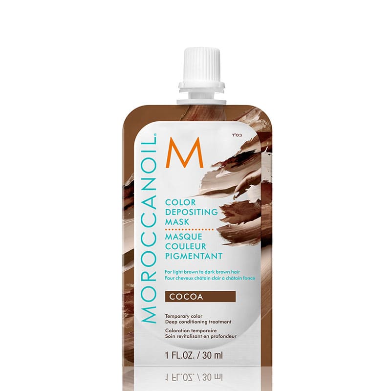 Moroccanoil Cocoa Colour Depositing Mask | light brown | dark brown hair | Color Depositing Mask | rich, chocolatey tones | softness | shine.