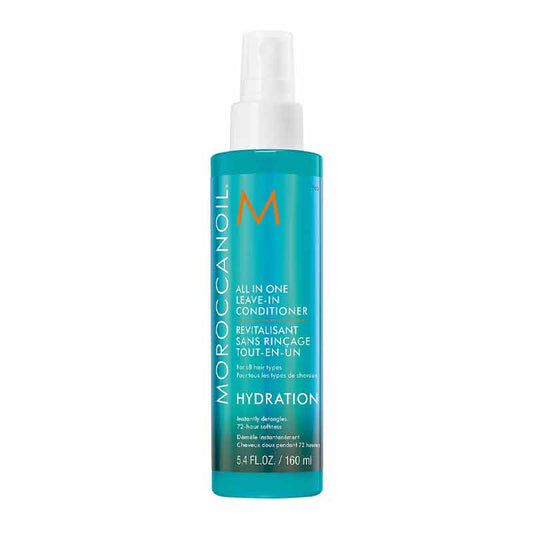 Moroccanoil Hydration All In One Leave-In Conditioner, lightweight conditioner, detangling leave in conditioner, haircare for dry hair, heat protection spray