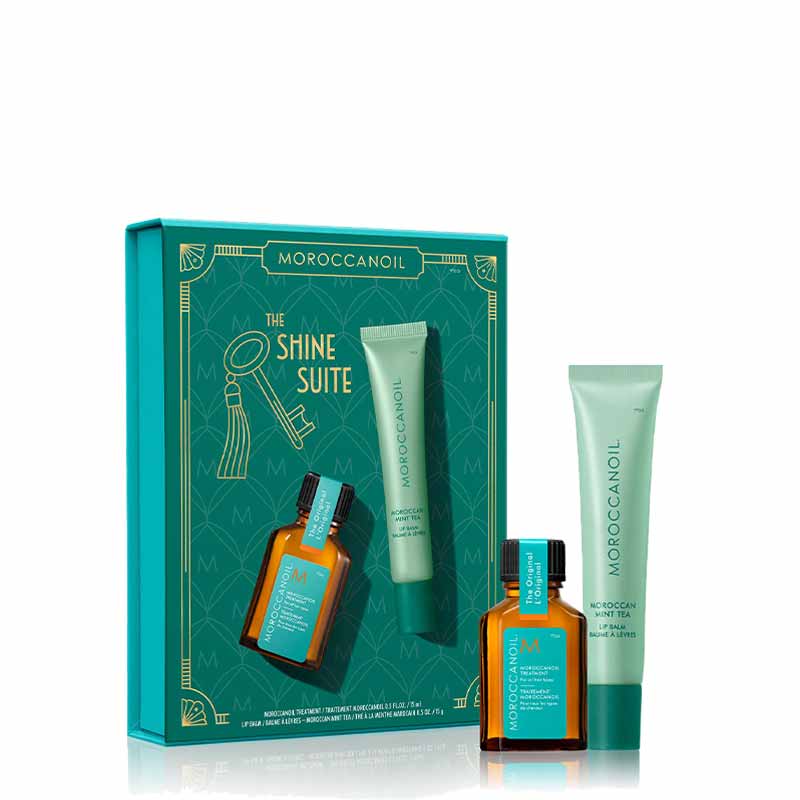 Moroccanoil Treatment 15ml & Moroccan Mint Tea Lip Balm Stocking Filler Product Image