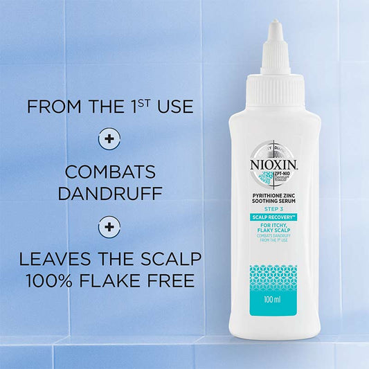 Nioxin | Scalp | Recovery | Serum | three step | nourishing | rehydrates | renews | relieves | irritation | itchiness | leave-in treatment | flake free