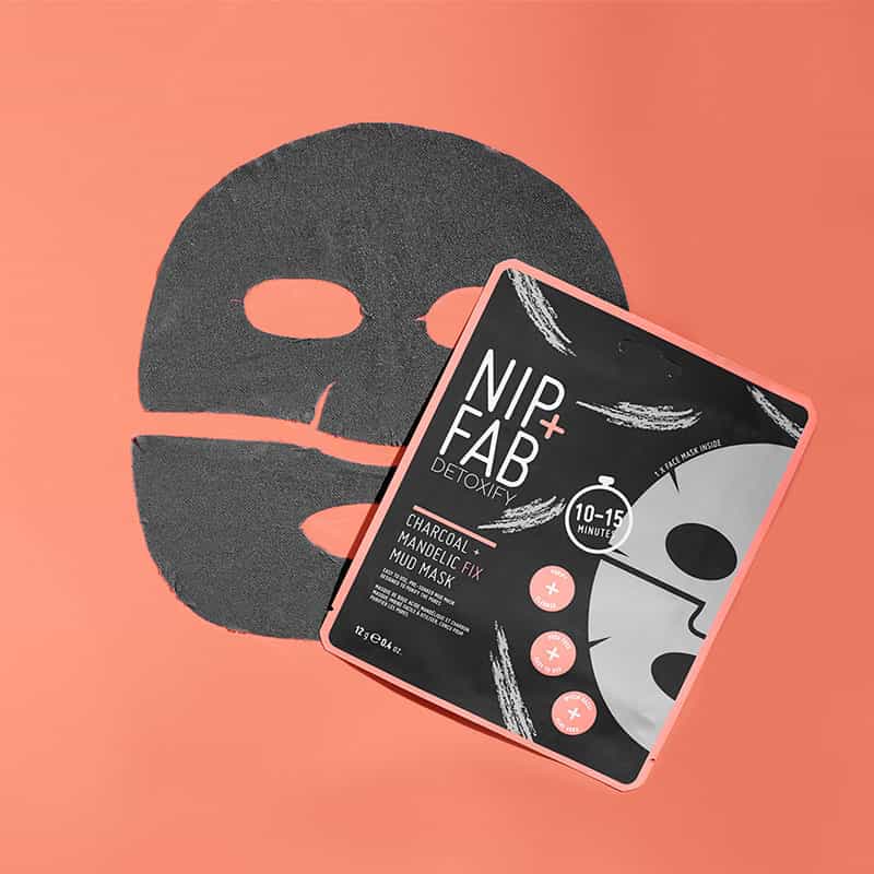 Nip + Fab Charcoal & Mandelic Acid Fix Sheet Mask | purify pores