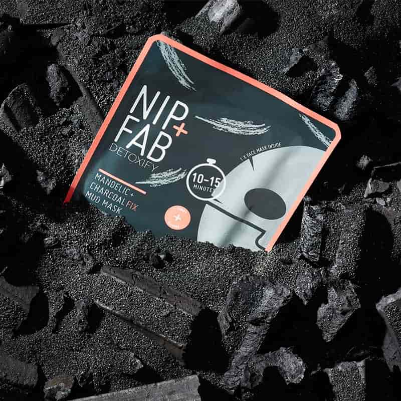 Nip + Fab Charcoal & Mandelic Acid Fix Sheet Mask | youthful glow