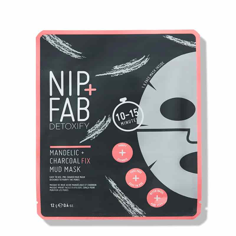 Nip + Fab Charcoal & Mandelic Acid Fix Sheet Mask | mud mask | face mask | detoxify skin |
