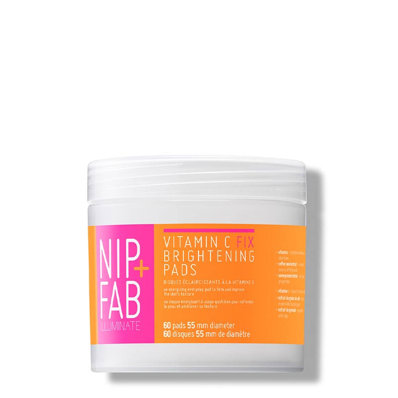 Nip + Fab Vitamin C Fix Brightening Pads | Vitamin C | face pads | energise skin