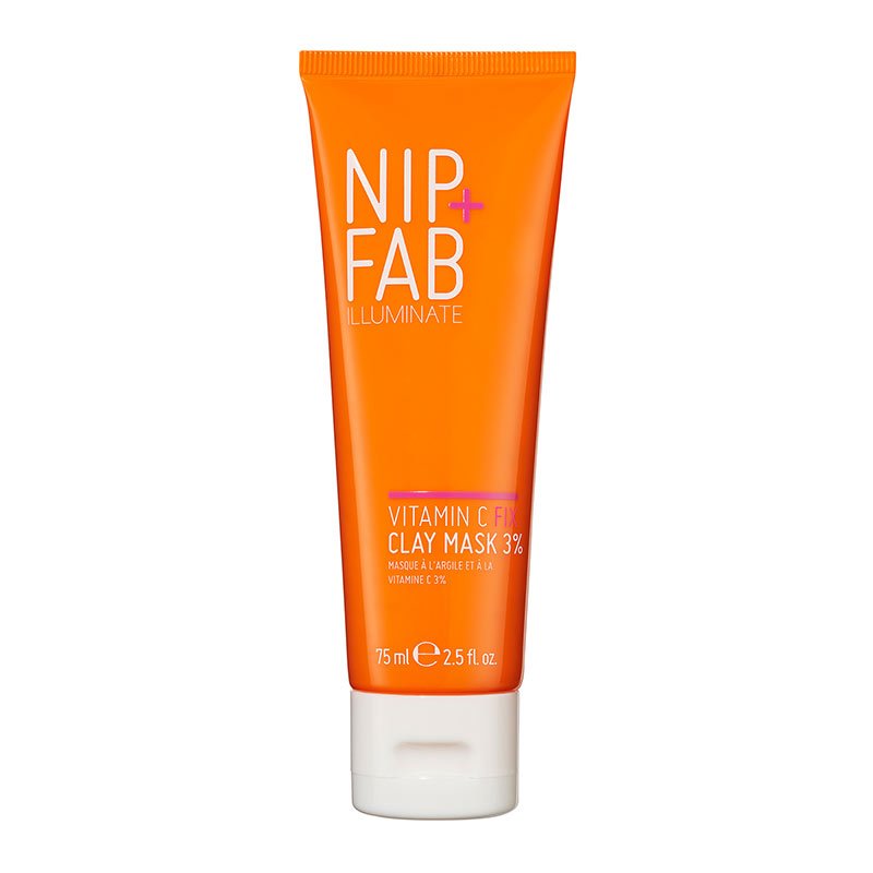 Nip + Fab Vitamin C Fix Clay Mask 3% | Gentle cleansing face mask that revitalises your complexion | For brighter, more radiant skin