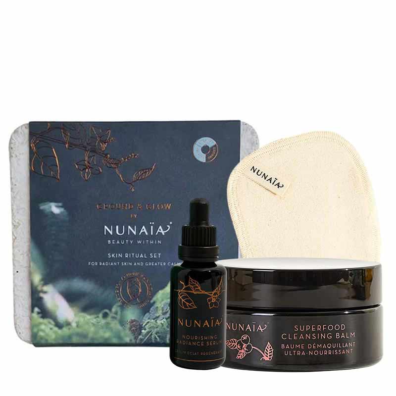 Nunaia, Nunaia Ground & Glow, Skin & Soul Renewal Set, Gift Set For Skin