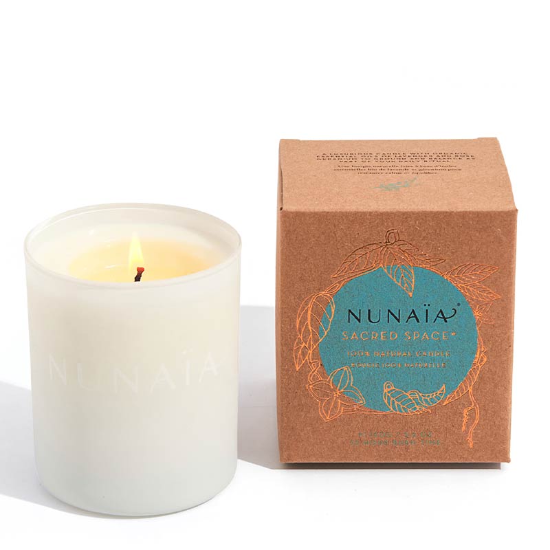 Nunaia Sacred Space Candle | wellness gifts | gifts for her | gifts for mum | Christmas 2022 nunaia | Nunaia gifts | giftsets | gift ideas