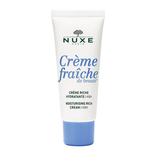 NUXE Creme Fraiche de Beaute Moisturising Rich Cream | Immediate & lasting moisturisation | For dry skin | Buttery formula | Enriched with Plant Milk, Sweet Almond Oil & Botanical Butters | Nourishing | Non-oily finish | Skin looks healthy, hydrated & luminous