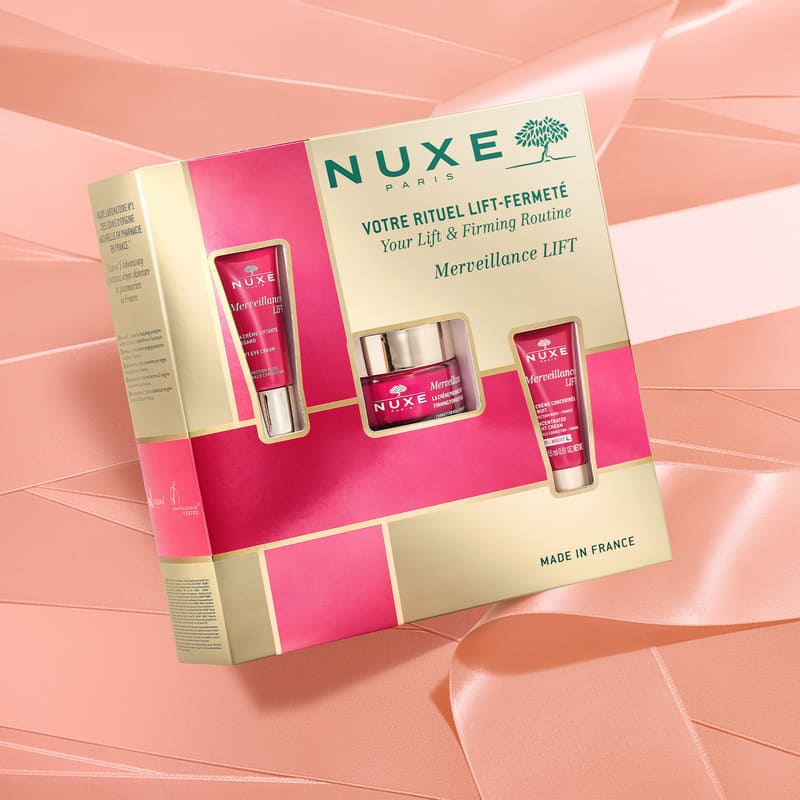 Nuxe merveilancegift set, lift firming powdery cream