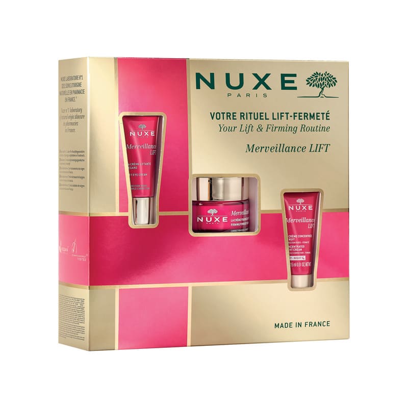 Nuxe merveilancegift set, lift firming night cream
