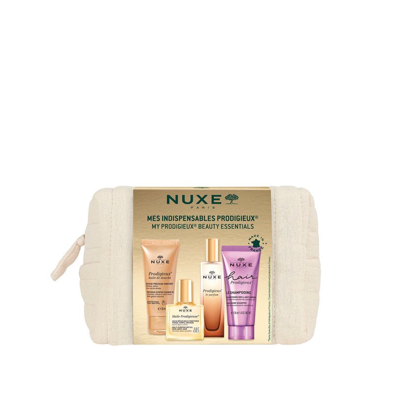 NUXE, NUXE Gift Set, nuxe dry oil, nuxe prodigieux, travel size skincare