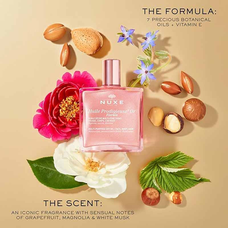NUXE, NUXE My Prodigieux Floral Beauty Essentials Travel Kit, NUXE Prodigieux Floral Dry Oil