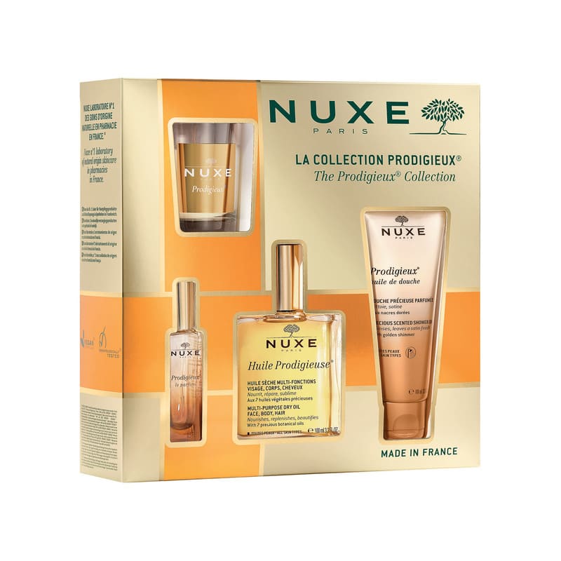 Nuxe the prodigieuse collection gift set, huile prodigieuse candle