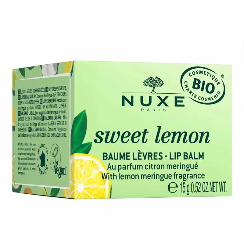 NUXE | Sweet Lemon | Lip Balm | organic | vegan | moisturizing | irresistible |luxurious |melting |fresh | nourish |smooth | soft