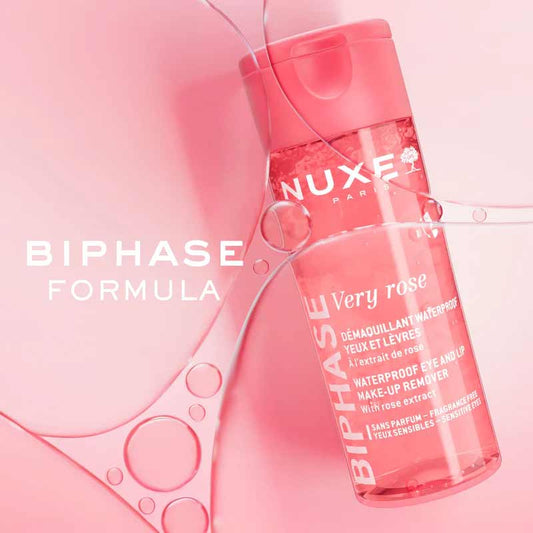 NUXE Very Rose Waterproof Eye & Lip Makeup Remover Biphase
