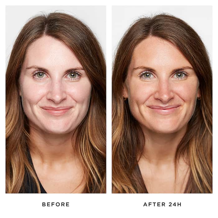 Pestle & Mortar Glow Drops | before and after