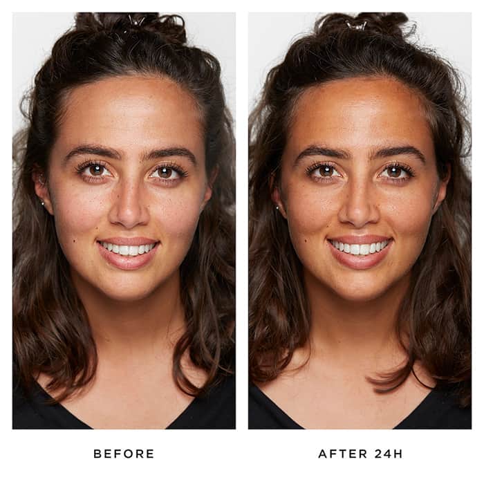 Pestle & Mortar Glow Drops | before and after