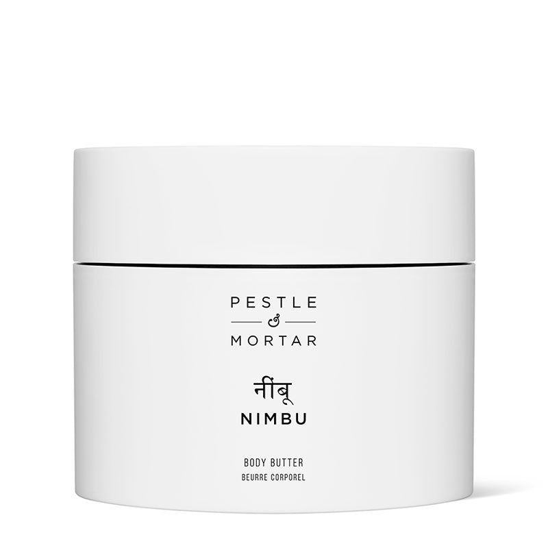 Pestle and Mortar nimbu Body Butter | enriched with ceramides | moisturising body cream | vegan and cruelty free body butter