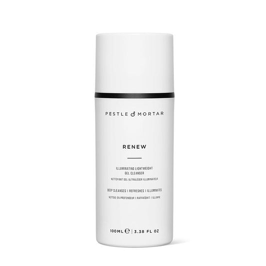 Pestle & Mortar Renew Illuminating Lightweight Gel Cleanser | facial gel cleanser