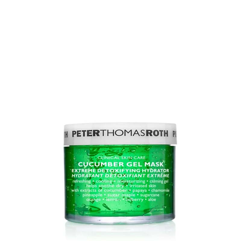 Peter Thomas Roth, Peter Thomas Roth Cucumber De-Tox Hydra-Gel Mask 50ml, After Sun Face Gel, travel size soothing face mask