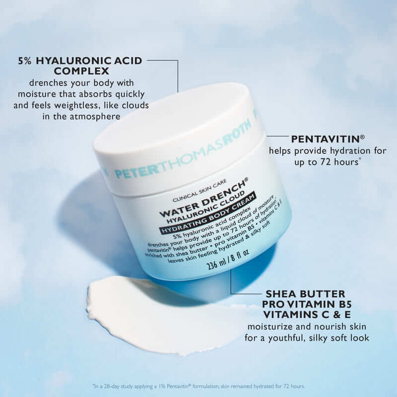Peter Thomas Roth Water Drench Hyaluronic Cloud Body Cream, cream for dry skin