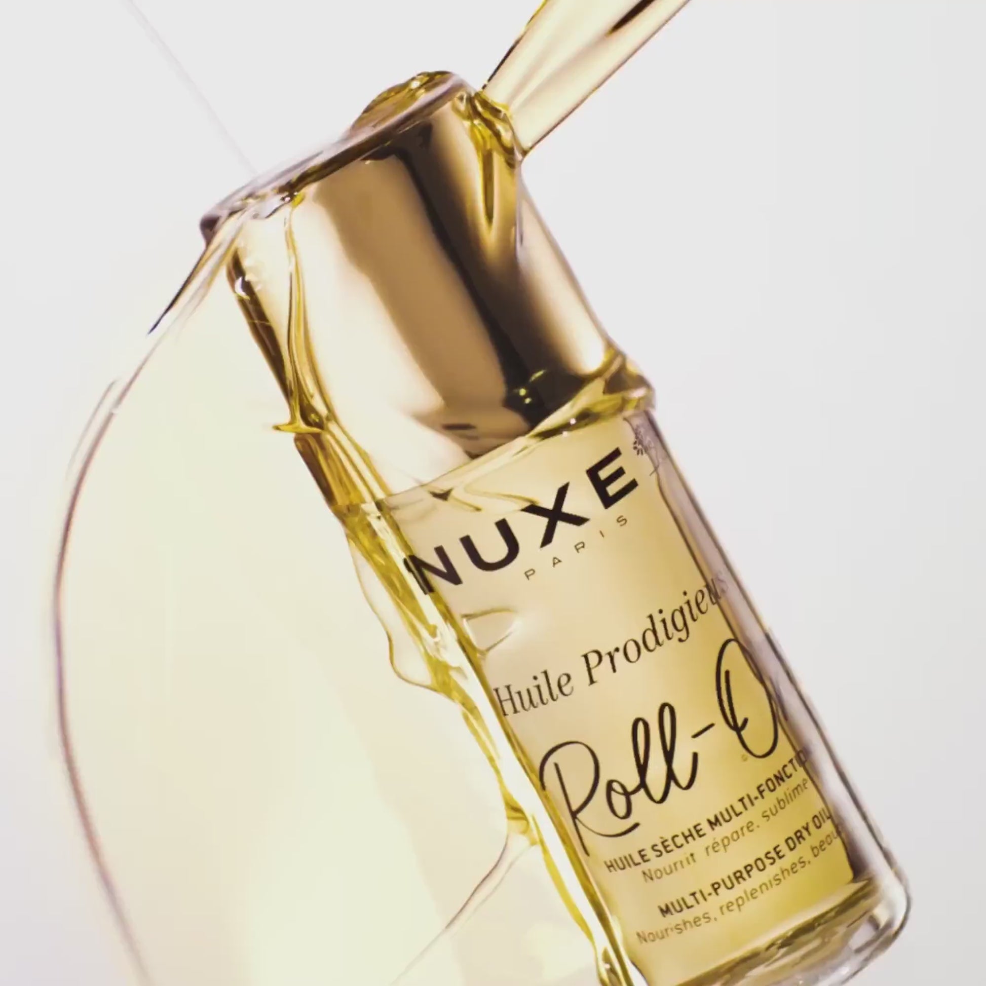 NUXE Huile Prodigieuse Roll-On Dry Oil 60ml Video, How to use the NUXE Huile Prodigieuse Dry Oil Roll-On
