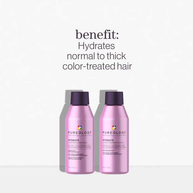 Pureology Hydrate Shampoo & Conditioner, Pureology Hydrate Discovery Set, haircare for dry coloured hair