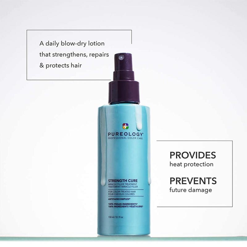 Pureology Strength Cure Miracle Filler Treatment Description Infographic