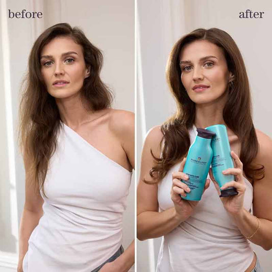 Pureology Strength Cure Shampoo before and after