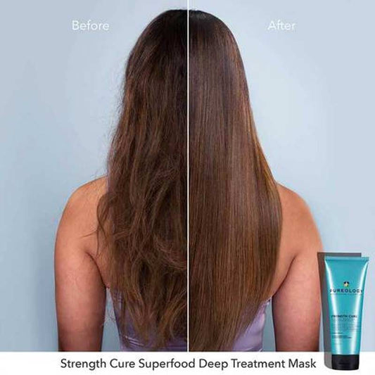 Pureology Strength Cure Superfood Treatment Mask Before & After, Professional hair mask
