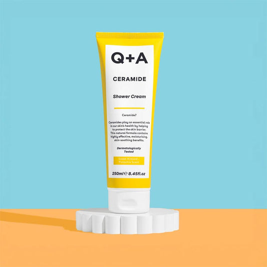 Q+A Ceramide Shower Cream | Rich and creamy body wash | Gentle shower cleanse | Deep nourishing body cream